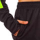 Костюм спортивний дитячий (розмір 26-32, чорно-зелений), фото 9