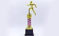 Награда (приз) спортивная Легкая атлетика (металл, пластик, h-28см, b-8см, золото)