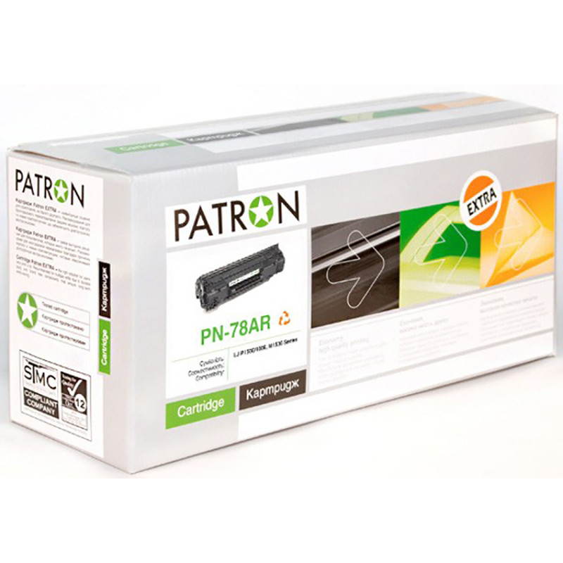 Сумісний картридж PATRON Extra PN-78AR (HP 78A CE278A) LaserJet M1536 M1536dnf P1560 P1566 P1600 P1606