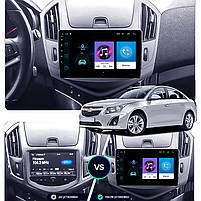 Штатна магнітола 9" Lesko для Chevrolet Cruze I Рестайлінг 2012-2016 1/16Gb/ Wi-Fi Optima Шевролет 3 шт., фото 3