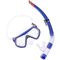 Набір для плавання маска з трубкою Zelart M166-SN52-PVC кольору в асортименті
