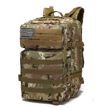 Тактичний військовий рюкзак чоловічий на 40 літрів бойовий BPT9-40 Molle мультикам