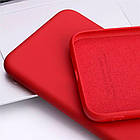 Чохол Silicone Case Red для Xiaomi Poco M4 Pro 5G, фото 4