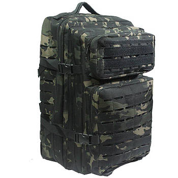 Військовий рюкзак чоловічий тактичний на 40 літрів BPT9-40 чорний мультикам