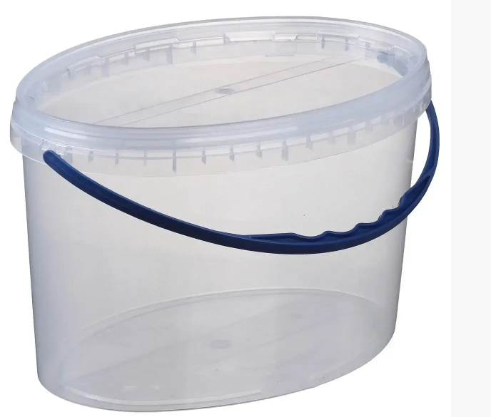 Відро харчове овальне h=170 мм. 5,6 л. біле