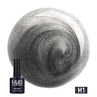 Гель-лак для ногтей NUB Gel Polish Mystery 8 мл, 01 Moon, Магнітний, котяче око