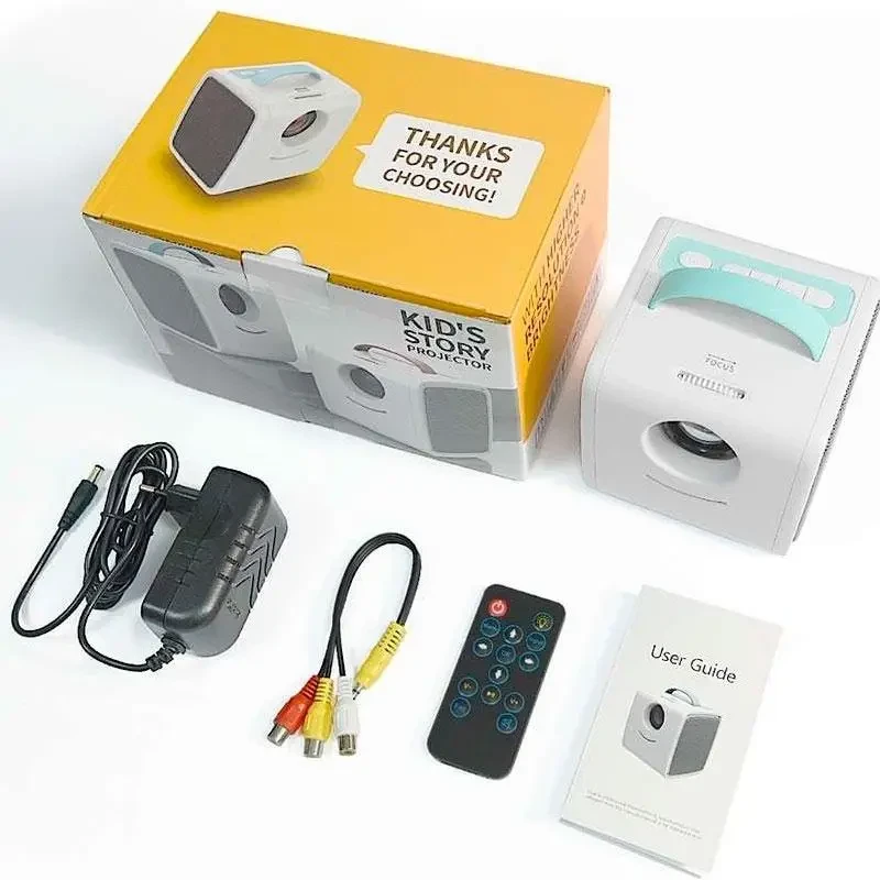 Дитячий міні портативний проектор Q2 Kids Story Projector Blue