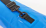 Водонепроникний гермеєшок з плечовим ременем Waterprooof Bag 15л камуфляж Синій, фото 2