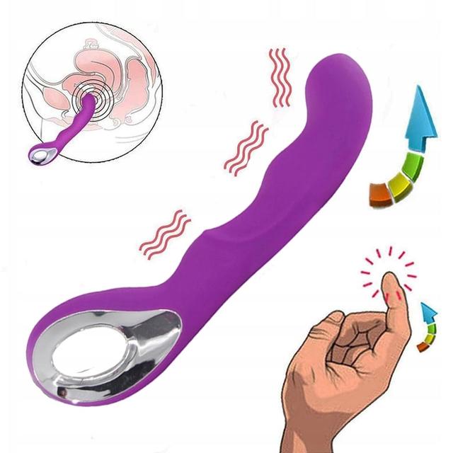 Вібратор Для Жінок Вагінальний Точки G Зарядка USB 10 Режимів Вібрації Фіолетовий
