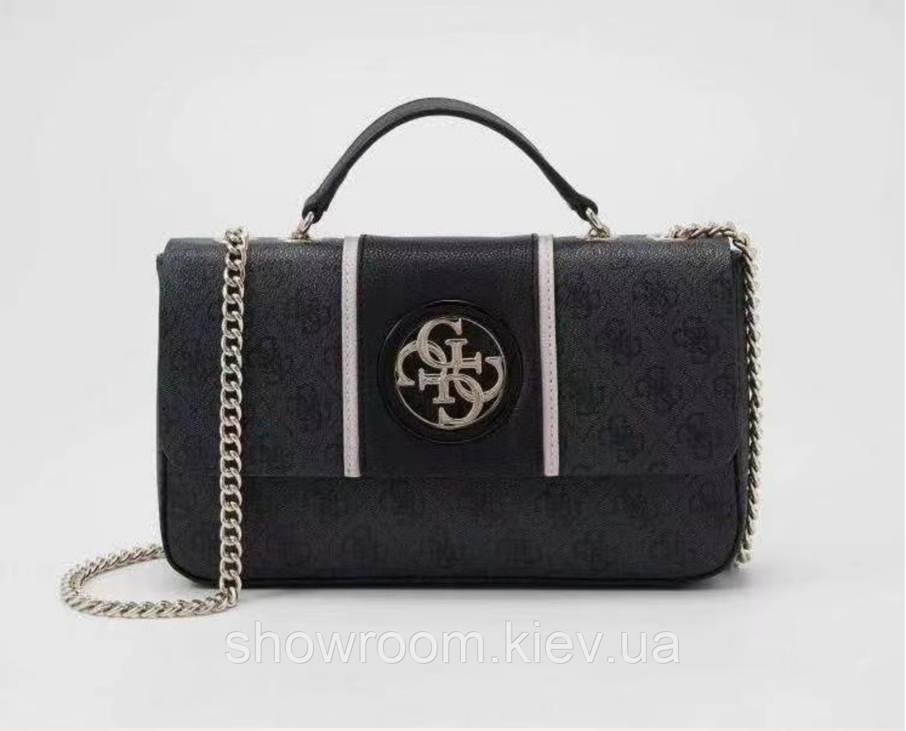 Стильна жіноча сумка на плече Guess (6930) grey