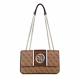 Стильна жіноча сумка на плече Guess (6930) brown, фото 3