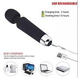 Вібромасажер мікрофон для стимуляції, кліторальний вібратор масажер, інтимні іграшки, фото 4