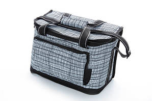 Термосумка 15 л чорно-біла (32* 20*24см) СІЛА