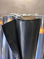 Пленка черная 150мкм 3м х 50м строительная полиетиленовая пленка для блиндажей