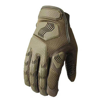 Тактичні рукавички військові штурмові з пальцями Gloves FF4 олива