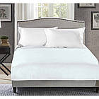 Сатинова однотонна простирадло на гумці Тм Bella Villa 90*200