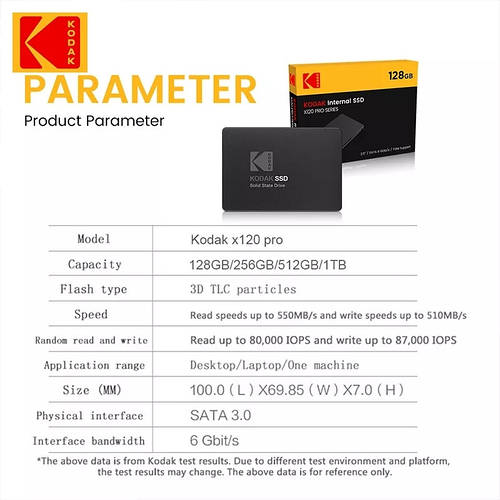 Kodak X120 Pro SSD, 512 Gb, цена: 2252 ₴, купить на Prom.ua