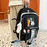 Рюкзак шкільний набір 4 в 1 для дівчаток 5-11 клас, висота 46 см, в комплекті клатч, сумка, пенал - Фіолетовий, фото 8