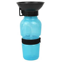 Поилка для собак переносная Dog Water Bottle 7363, синяя Топ