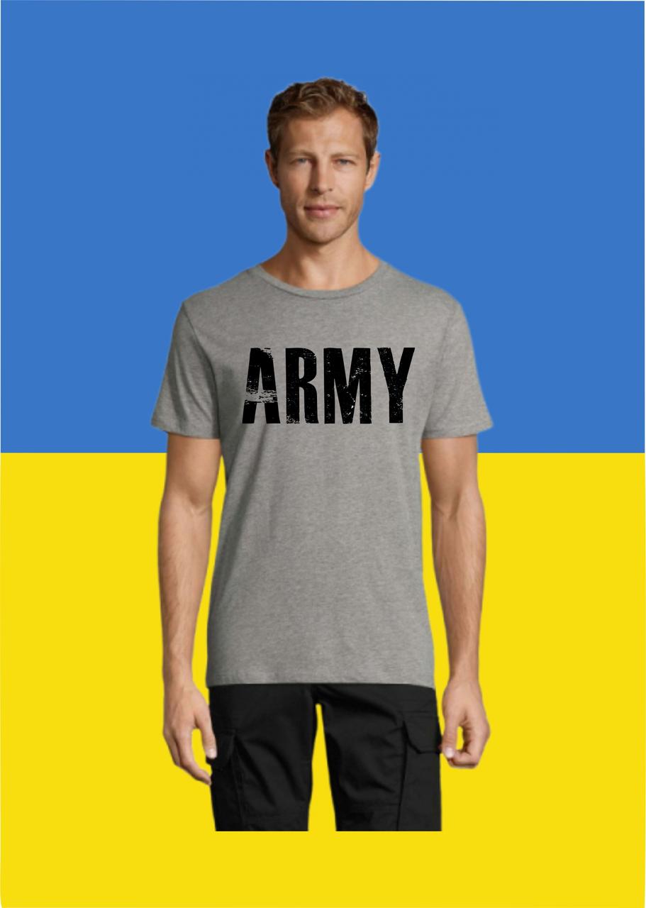 Футболка чоловіча з принтом ARMY, фото 1