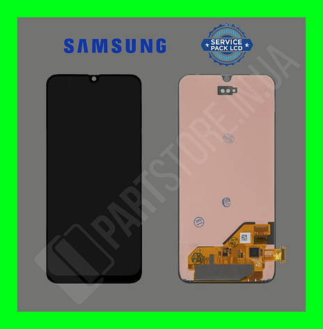 Дисплей Samsung A405 Black A40 2019 (GH82-19672A) сервісний оригінал без рамки (переклеєне скло), фото 2