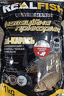Прикорм REAL FISH Червоний черв 1 кг.