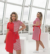 Сукня софт з принтом короткими рукавами розміри батал, фото 5