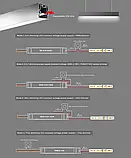 Світлодіодна стрічка COLORS, 24V, 168led/m, 9.61W, IP20, 1900⇄3000K (DS8168GWWW-24V-10mm), фото 6