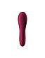 Вакуумний кліторальний стимулятор із вібрацією Satisfyer Dual Crush Wine Red, 17,5х3,8 см., фото 3