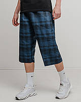 Чоловічі бриджі (плащівка), синього кольору