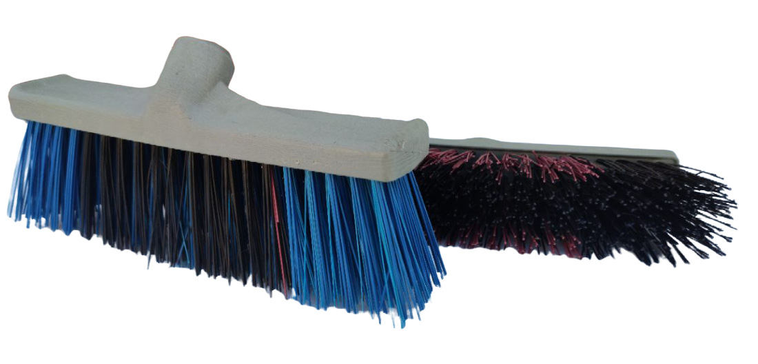 Щетка для улицы жесткая на пластиковой колодке 30*5.5 см (ворс 8.5 см, 5 рядов) ZP-200 (ZAMBAK plastik), фото 1