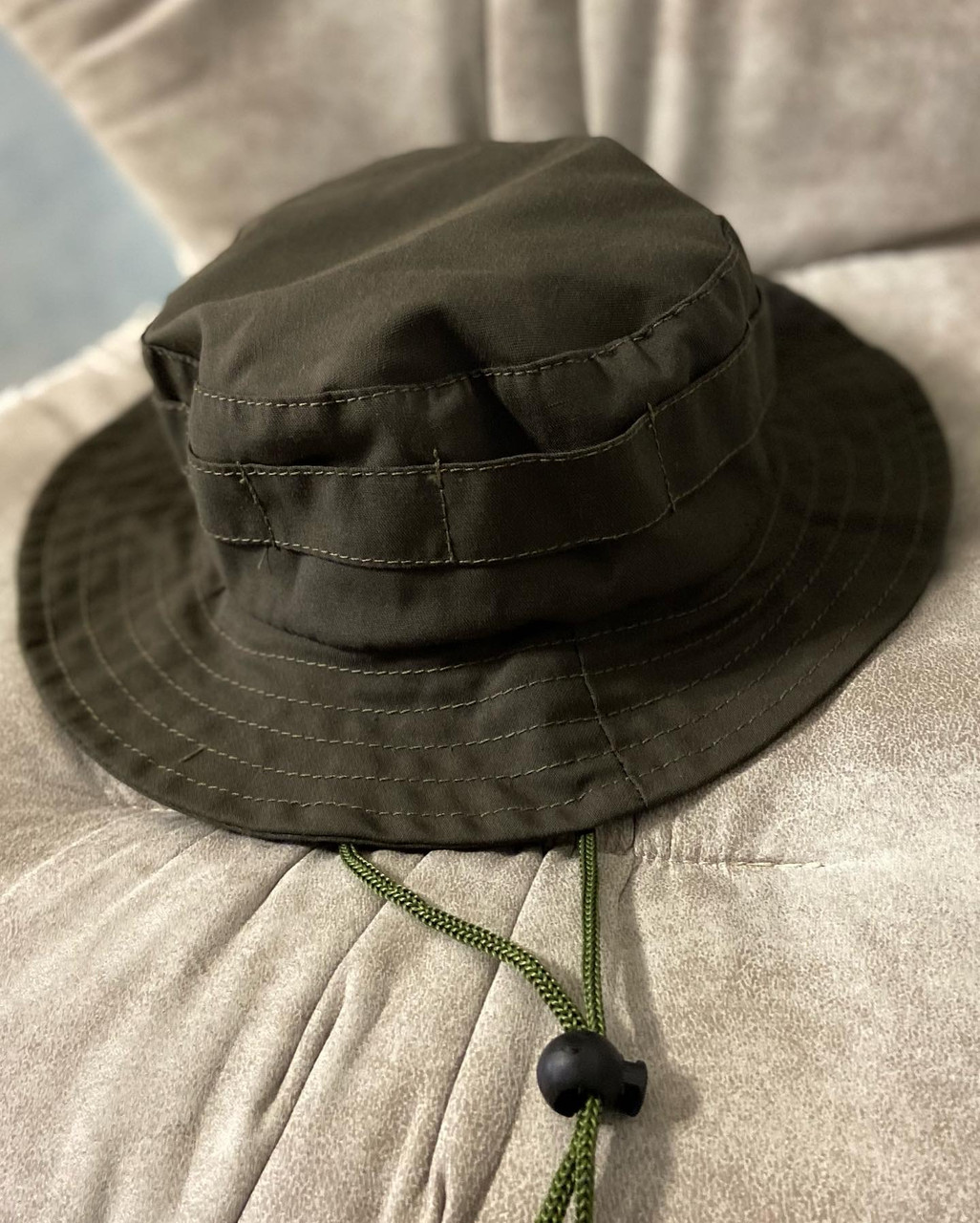 Панама чоловіча тактична москітна літня з москітною сіткою світлий хакі. Живе фото, фото 1