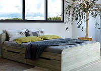Ліжко MebelProff "Віола"-160, двоспальне ліжко, ліжко з узголів'ям і висувними ящиками