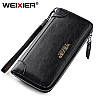Чоловічий стильний клатч WEIXIER з PU шкіри. Чоловічий шкіряний гаманець портмоне зі шкіри, фото 3
