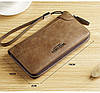 Чоловічий стильний клатч WEIXIER з PU шкіри. Чоловічий шкіряний гаманець портмоне зі шкіри, фото 5