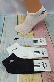 Шкарпетки підліткові Sport 0101s () короткі сітка різні кольори р.35-40 (уп.12 пар)