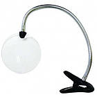 Лупа настільна MG15122-1, 2X збільшення, діаметр лінзи — 130 мм, кріплення прищіпка