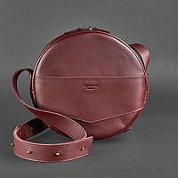 Женский кожаный рюкзак-сумка практичный городской женский рюкзак из натуральной кожи бордовый