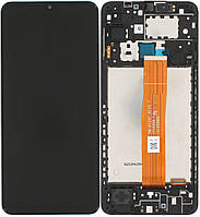 Дисплей модуль тачскрин Samsung A125 Galaxy A12/A127/M127 черный оригинал в рамке SM-A125F_REV0.1 FPC6509-1