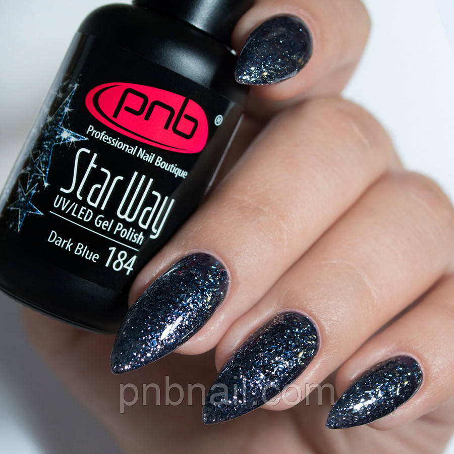 Гель-лак PNB — Dark Blue 184, 8 мл