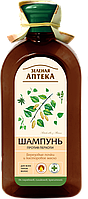 Шампунь Зеленая Аптека проти лупи Березові бруньки та рицинова олія 350 мл