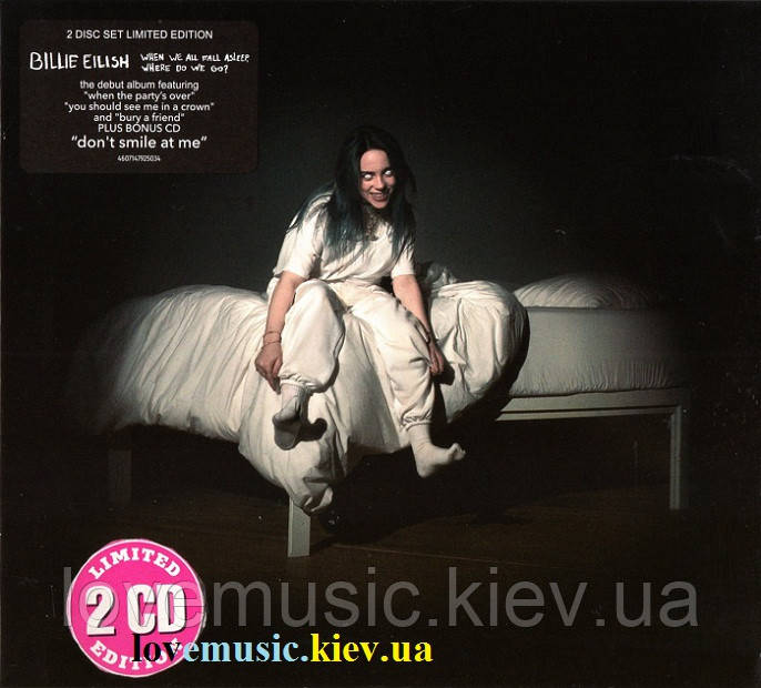 Музичний сд диск BILLIE EILISH When we all fall asleep, where do we go? (2019) (audio cd)
