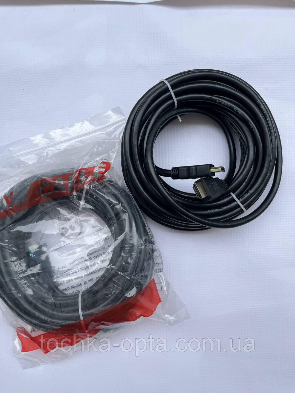 HDMI Кабель 10М тех. пак. чорний, фото 1