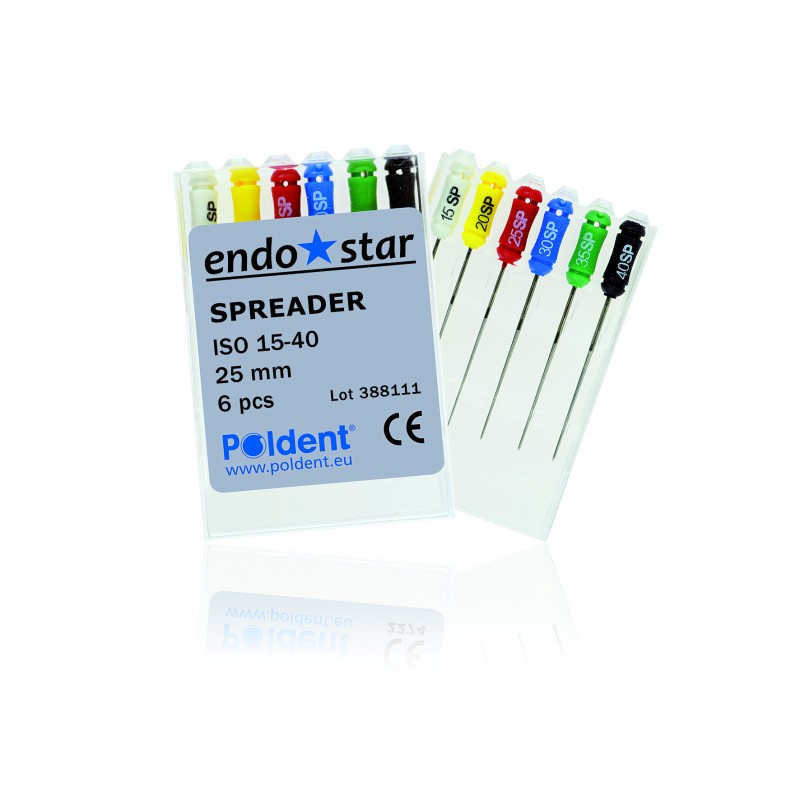Endostar NiTi Finger Spreaders Нитки Спредери №15-40 Poldent