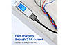 Кабель зарядный Baseus 4 в 1 Type-C-2 шт/ Micro USB/ Lightning 3.5А 1.2 м Black (CA1T4-Q01), фото 7