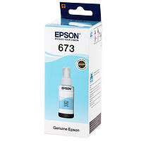 Оригінальні чорнила для EPSON L800 L1800 L805 L810 L850 Light Cyan C13T67354A 70мл original 673 до 03/2026 t673