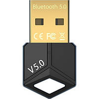 Адаптер USB Bluetooth 5.0 U&P M25 Black (SHT-M25-BK)