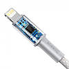 Кабель зарядный Baseus High Density Braided Data Cable Lightning-Type-C 20W 2 м White (CATLGD-A02), фото 4
