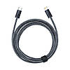 Кабель зарядный Baseus cable for iPhone USB Type C - Lightning Power Delivery 20W 2 м Gray (CALD000116), фото 3