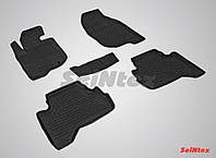 Коврики Mitsubishi L200 2006-2015 резиновые, кт 5шт Seintex 83325